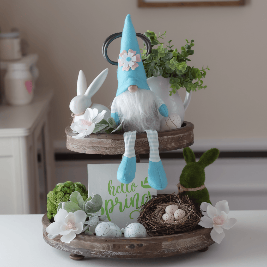 Spring Gnomes, Pink, Blue, Green