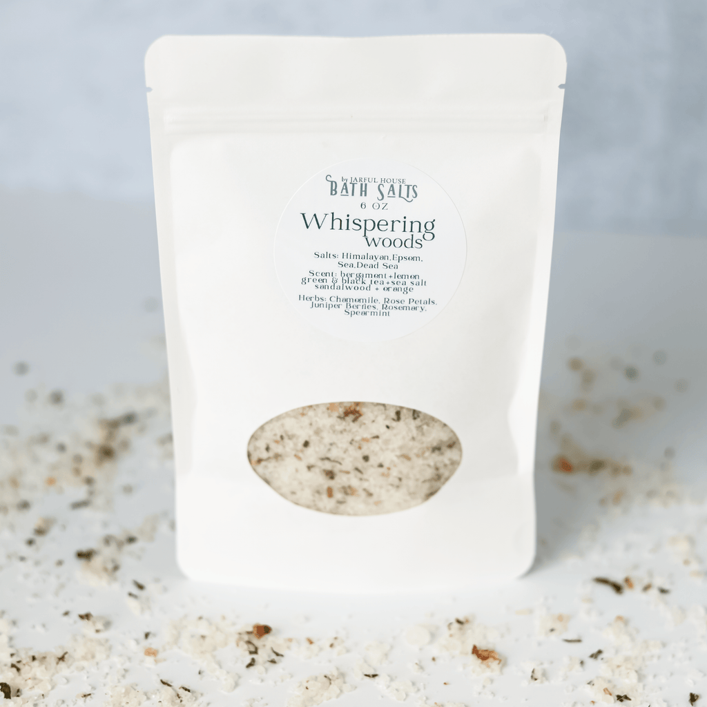 Whispering Woods Bath Salts - 6.5 oz | Herbal Bath Soak with Chamomile & Rosemary