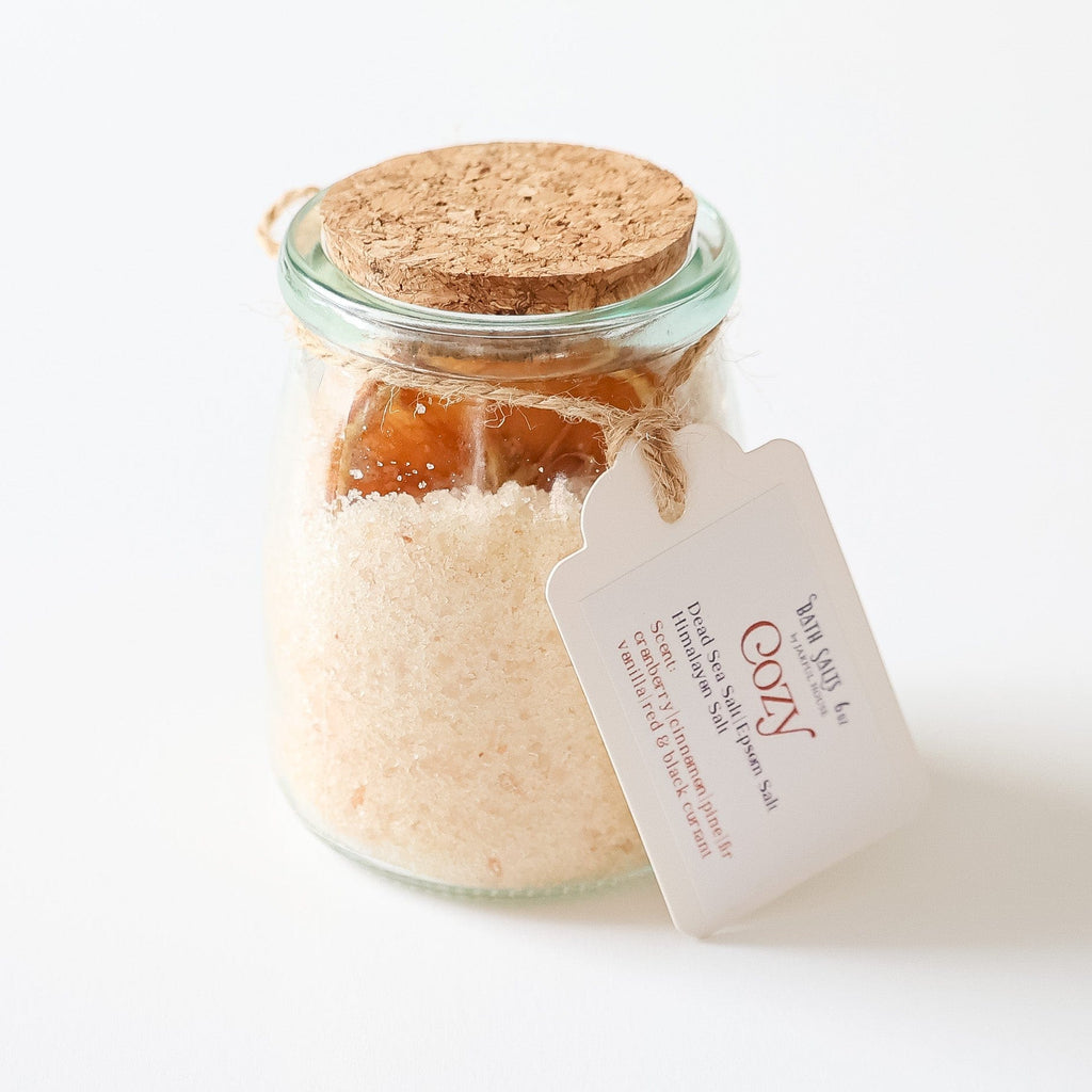 fall aromatherapy scent fir cranberry salts with orange