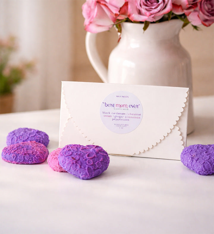 Best Mom Ever Gift Set – Soy Candle & Heart Wax Melts