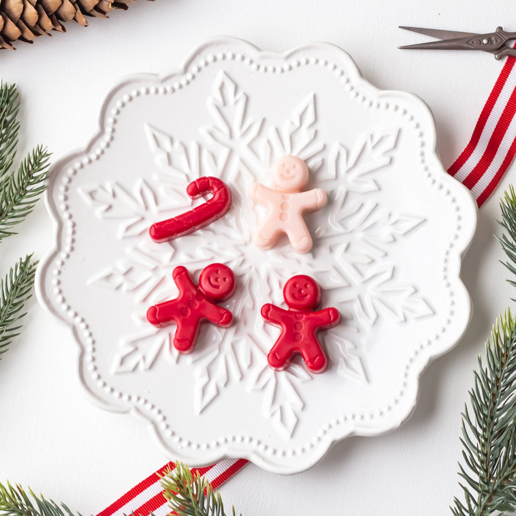 Christmas Candle Gift Bundle Set | Gift Bundle Gingerbread Candle + Gingerbread Ornament + Mini Wax Melt