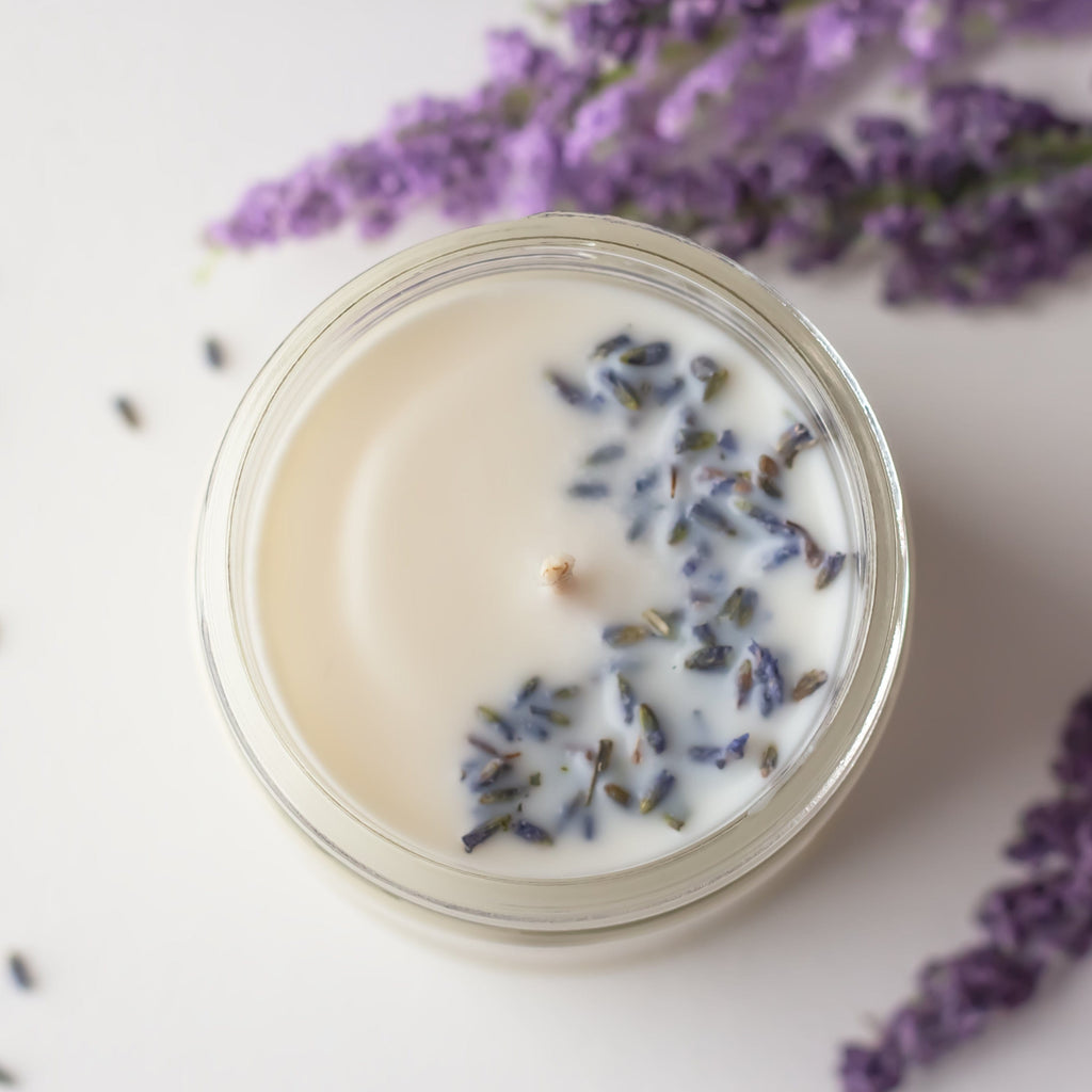 Lavender Meadows Gift Bundle Set | Candle + Matches + Jar + Wax Melts