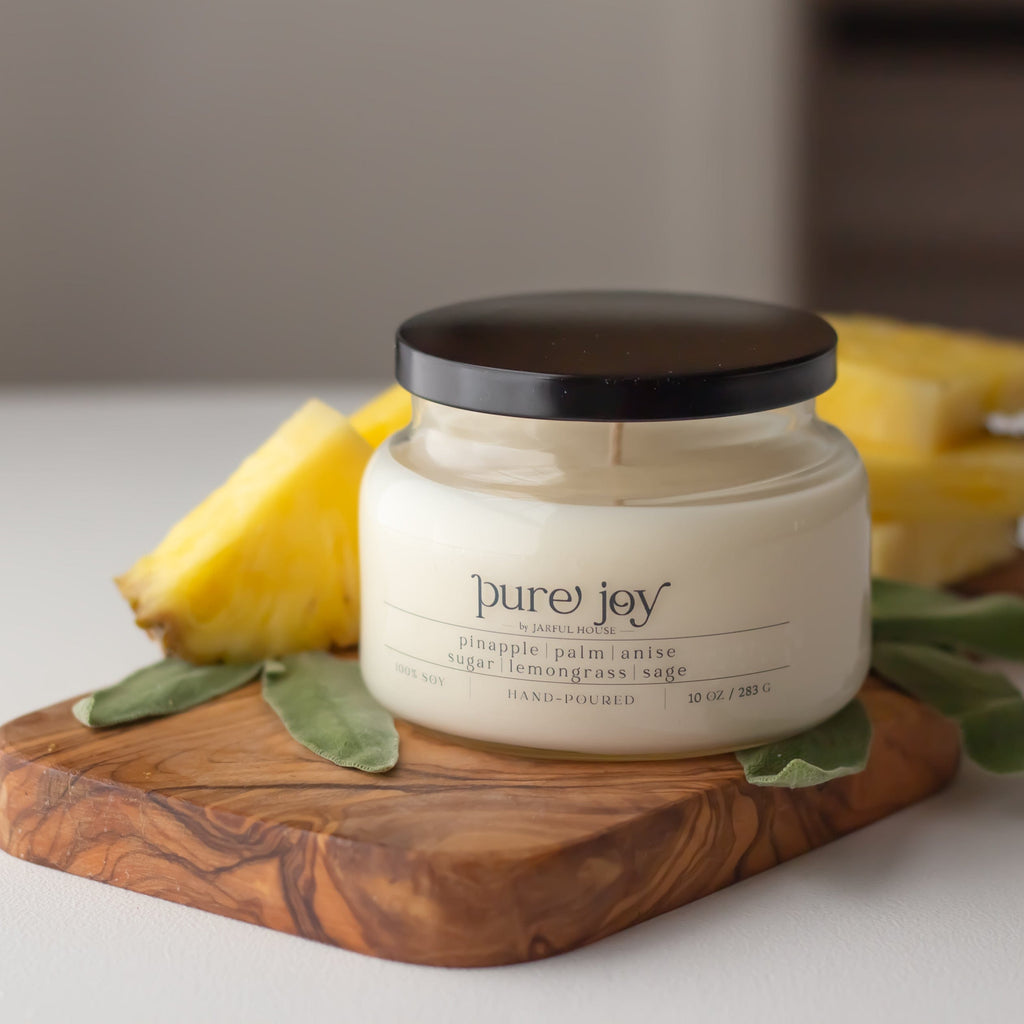 Pure Joy Soy Candle Pineapple + Sage + Anise - 10 oz.