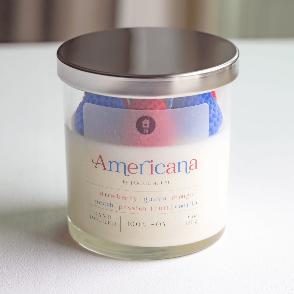 Dessert Candle Americana | Red White Blue Patriotic Home Decor