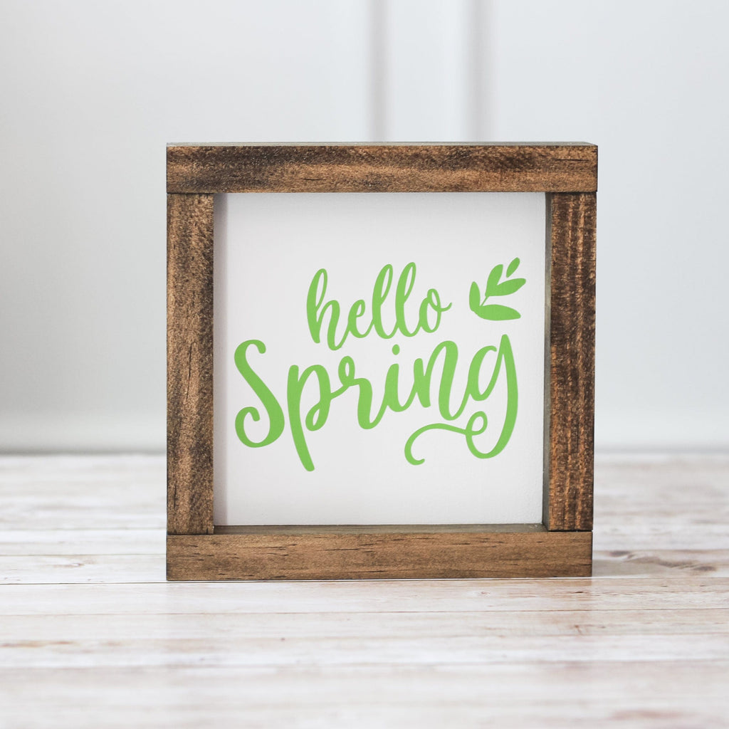Spring Wall Sign - Hello Spring Home Decor - Jarful House