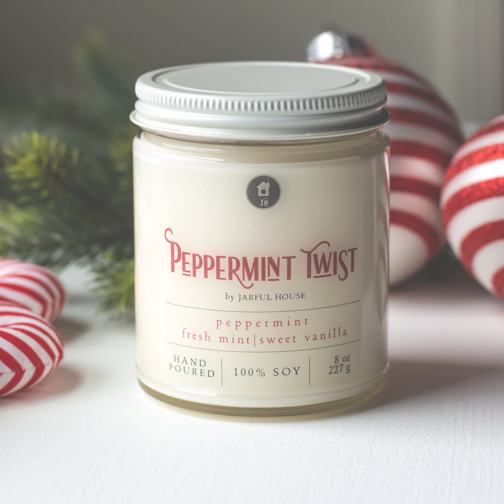 Peppermint Twist Soy Candle