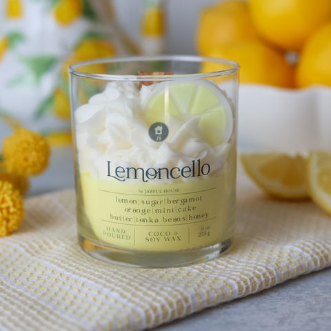 dessert candle lemoncello