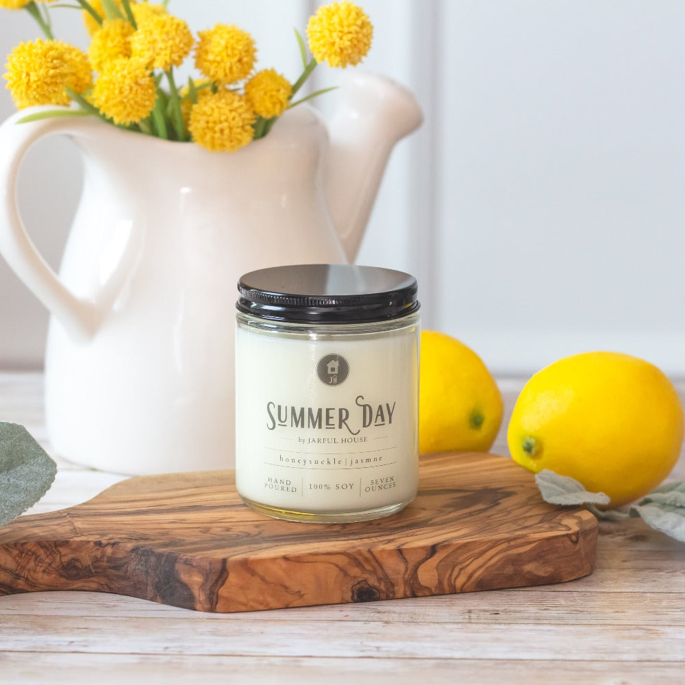 organic soy candle honeysuckle jasmine