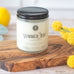 farmhouse scented candle in jar