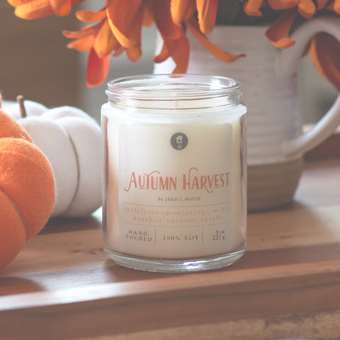 Fall Candle Autumn Harvest - 8 oz | Natural Soy Wax Candle