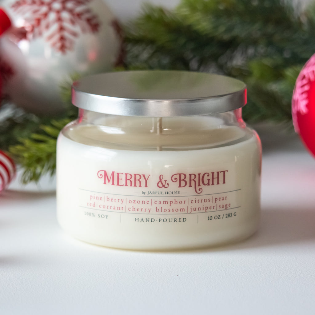 Christmas Candle Merry & Bright  - 10 oz