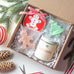 Christmas Candle Wax Melts Gift Set | Scented Soy Candle White Christmas + Gingerbread Ornament + 2 Large Wax Melts