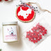 Westie Christmas Gift Bundle | Gift Bundle Santa's Helper Christmas Candle + West Highland White Terrier Ornament + 10 Mini Westie Wax Melt