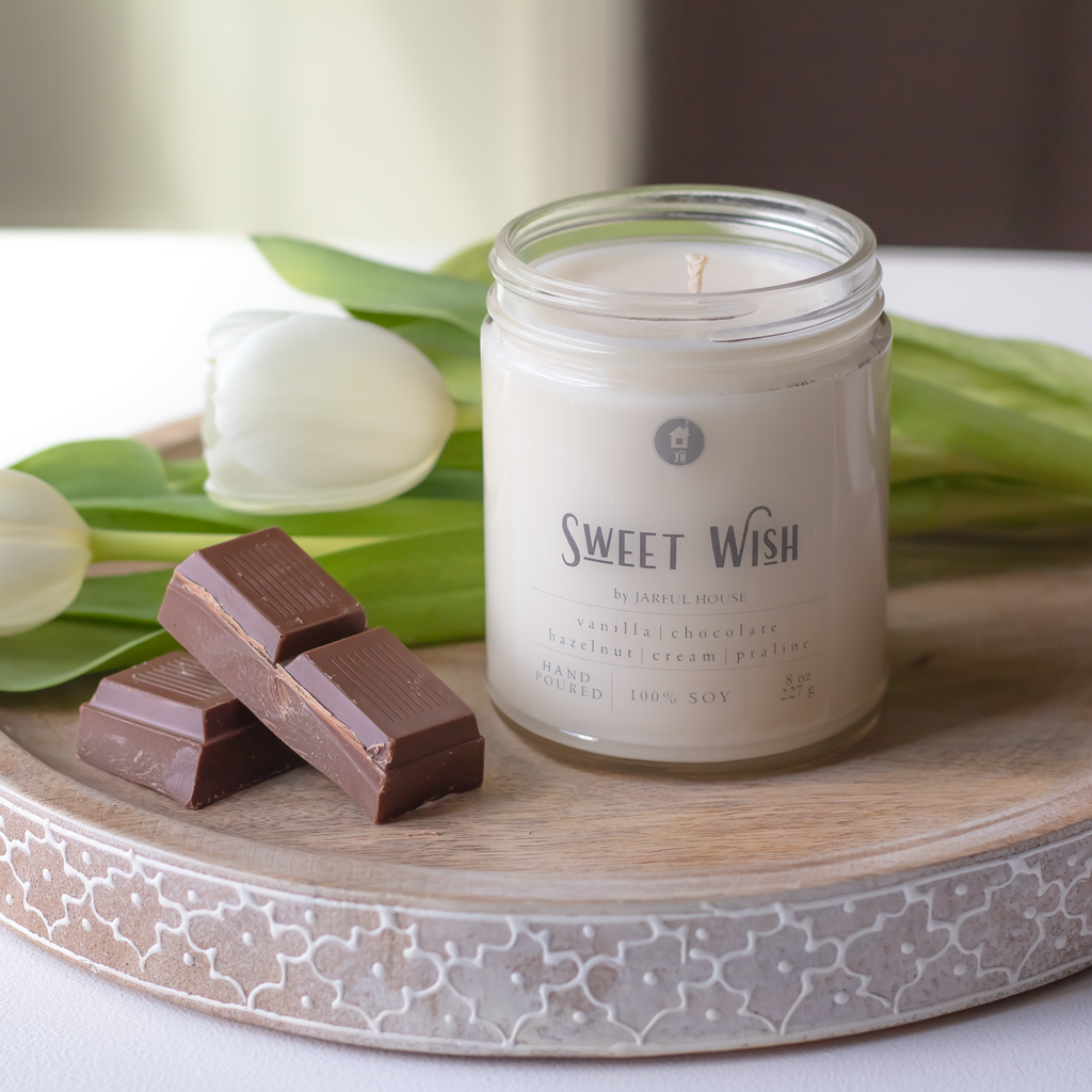 Chocolate Scent Soy Candle Sweet Wish - 8oz.
