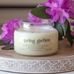 spring garden floral scented soy candle