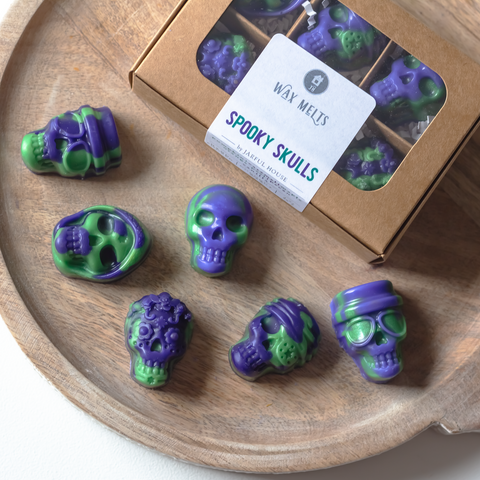 Halloween Wax Melts Spooky Skulls | Fall Tarts Pack of 6