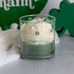 dessert candle shamrock