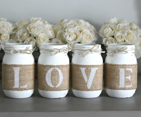 Pure White Valentine's Day Home Decor - One Sided - Jarful House