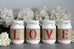 Farmhouse Valentine's Day Home Decor | Love Table Centerpieces - Two Sided - Jarful House