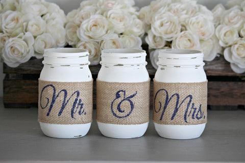 Rustic Bridal Shower Decor -Engagement Gift - Jarful House