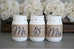 Mrs. & Mrs. Wedding Decor | Bridal Shower Decor | Same Sex Table Centerpieces - Jarful House