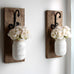Hanging Painted Mason Jar Wall Sconces | Rustic Home Decor | Wall Decor - Jarful House