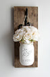 Hanging Painted Mason Jar Wall Sconces | Rustic Home Decor | Wall Decor - Jarful House