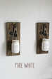 Hanging Painted Mason Jar Wall Sconces |  Rustic Wall Decor - Jarful House