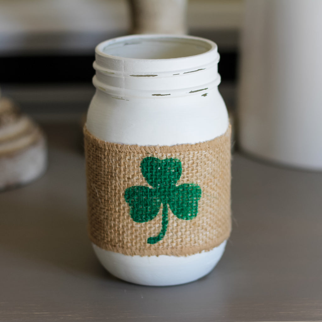 Shamrock Jar Table Decor