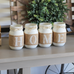 Farmhouse Home Decor | Rustic Table Decor  - Two Sided Decorative Jars - Jarful House
