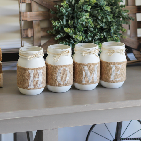 Rustic Home Decor | Housewarming Gift | Farmhouse Table Centerpiece - Jarful House