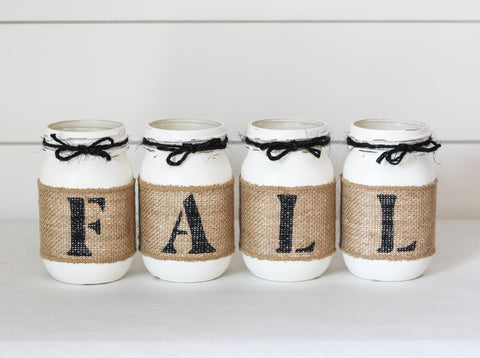 Fall Table Centerpiece | Fall Home Decor - Two Sided - Jarful House
