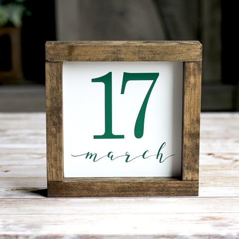 St.Patrick's Day Decor Irish Decoration 17 March Wall Sign 7 x 7 Inches - Jarful House