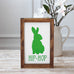 Green Easter Decor - Spring Hip Hop Bunny Wall Sign - Jarful House