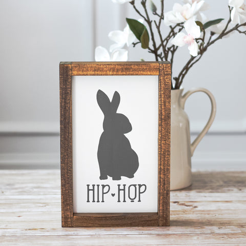 Easter Home Decor Gray Hip Hop Bunny - Jarful House