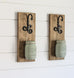 Farmhouse Wall Decor Rustic Sconces | Hanging Mason Jar Decorations - Jarful House