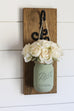 Farmhouse Wall Decor Rustic Sconces | Hanging Mason Jar Decorations - Jarful House