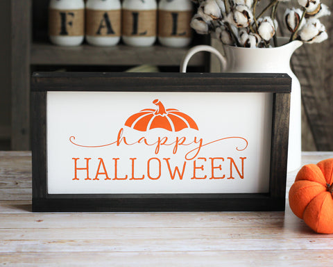 Happy Halloween Wall Sign | Farmhouse Home Decor - Jarful House