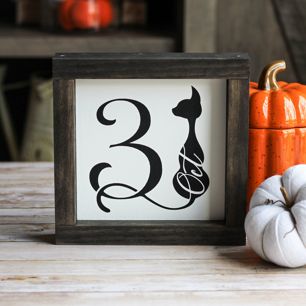 Halloween Sign | October 31 Spooky Decor | Farmhouse Halloween Sign - Jarful House